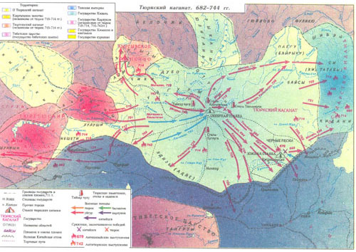 Тюркский каганат 682-744 гг.