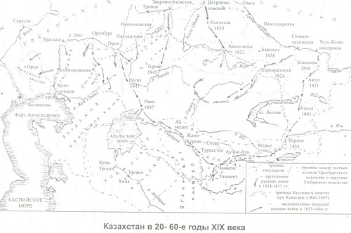 XIX ғ 20-60 жылдарындағы Қазақстан