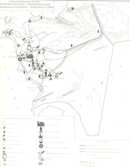 Маңғышылақ өндірістік аумақтық кешеннің картасы